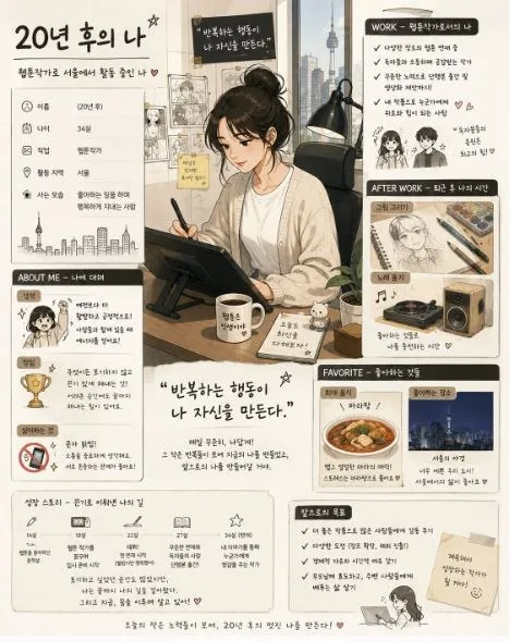 학생이 만든 20년 후 나의 모습 인포그래픽 2